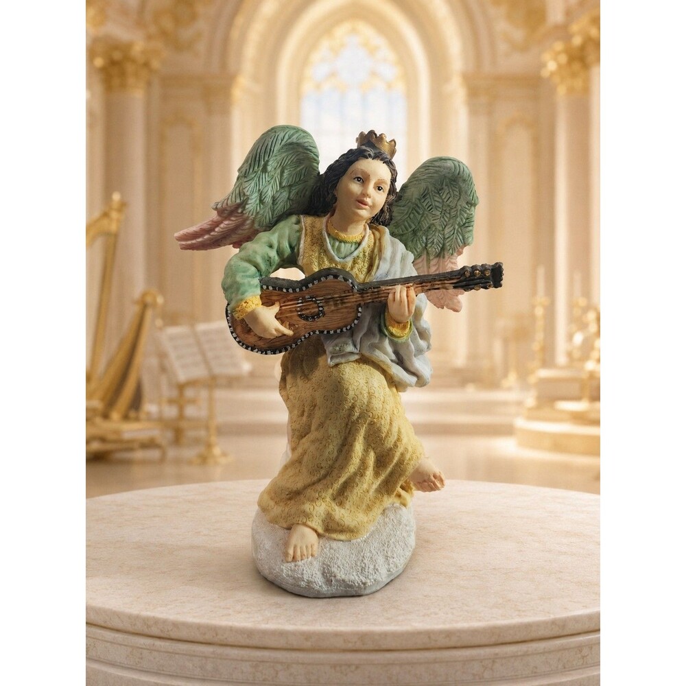 A Band of Angels “The Guitar” Angel Musician Figurine With Original Box 5.5"